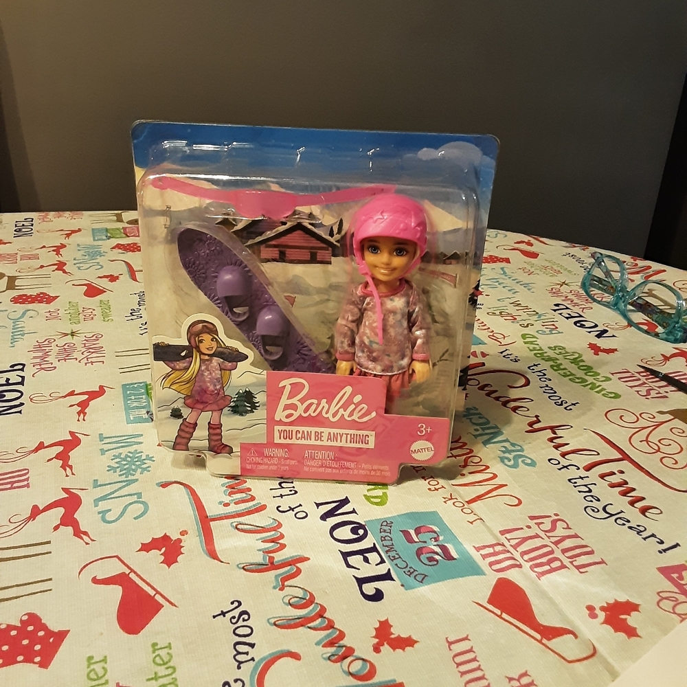 Barbie Chelsea Snowboard Set